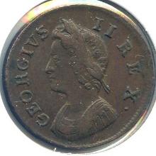 Great Britain 1739 farthing XF