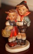 Beautiful Hummel Statue of Boy and Girl Hand Numbered