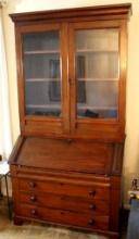 Incredible Antique Wood Secretary with Keys