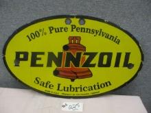 Porcelain Pennziol Sign