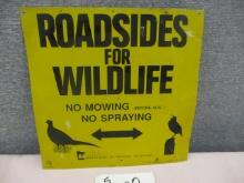 Aluminum Roadsides For Wildlife Sign