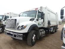 2021 International HV613 Garbage Truck, s/n 3HAESTZT1ML828044: T/A, Diesel