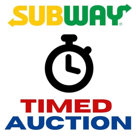 Subway Restaurant Timed Auction A1386
